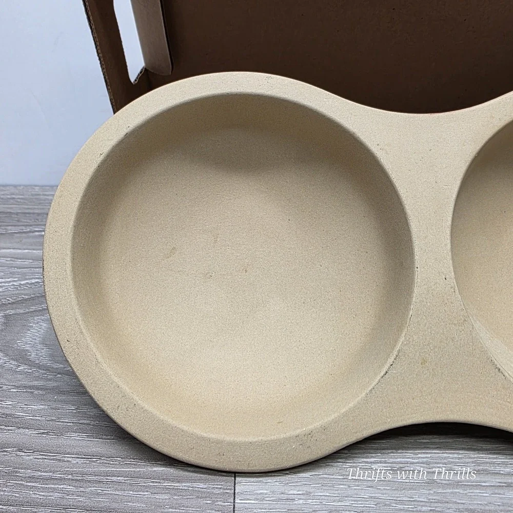PAMPERED CHEF STONEWARE MICROWAVE‎ EGG COOKER #1372